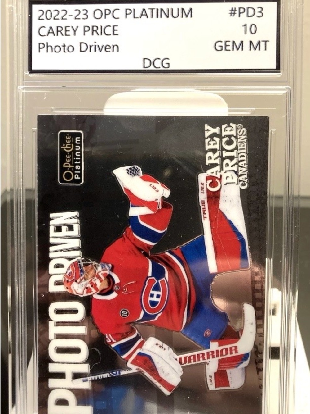 Carey Price Montreal Canadiens Photo-Driven Hockey Card (Red)